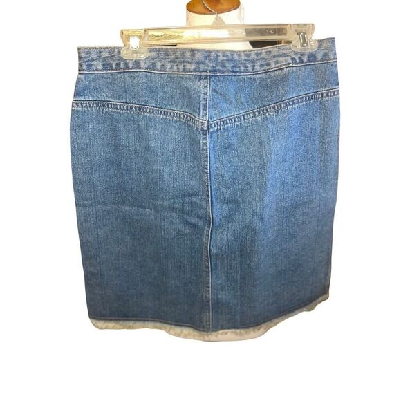 Faded Glory Vintage 90’s Denim Button Down Skirt “Missy” Size 12 - Picture 4 of 7